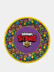 Тарелки одноразовые в стиле Brawl Stars, 23 см