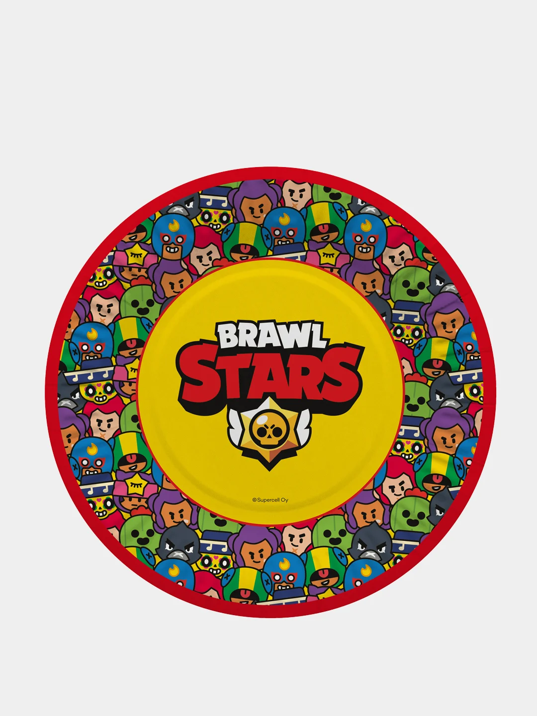 Тарелки одноразовые в стиле Brawl Stars, 23 см