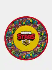 Тарелки одноразовые в стиле Brawl Stars, 23 см