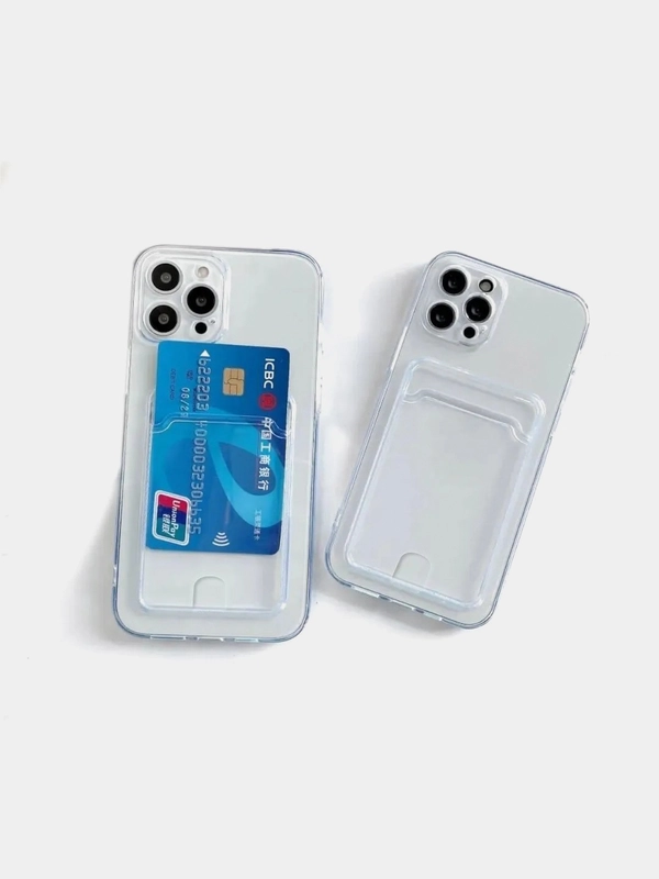 Чехол с карманом для карт iPhone 12 Pro, 11, XR, 7+