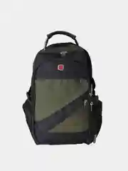 Зеленый мужской школьный рюкзак с USB