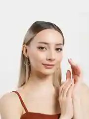 Серебряный серьги-подвески Сердечки