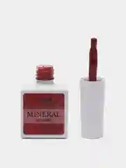 Багровый гель лак Runail Professional "Mineral", с текстурой природного камня