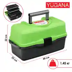 Ящик Yugana, трехполочный, зеленый