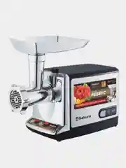 Серый меланж мясорубка Sakura SA-6419BK Premium