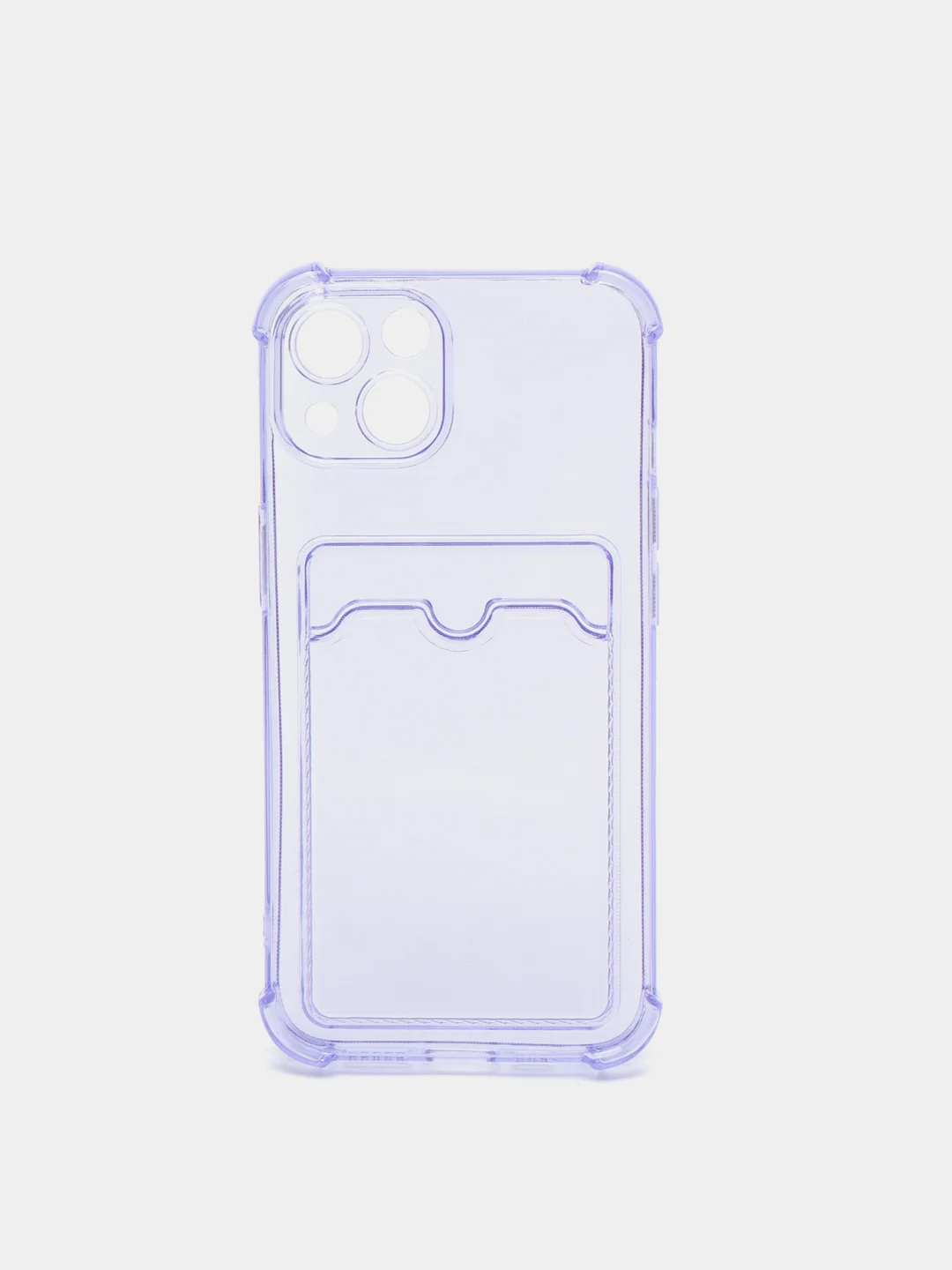 Пурпурный чехол с карманом для пластиковых карт iPhone 7,8,SE,Х,XS,XR,11,12,13 pro/max, силиконовый