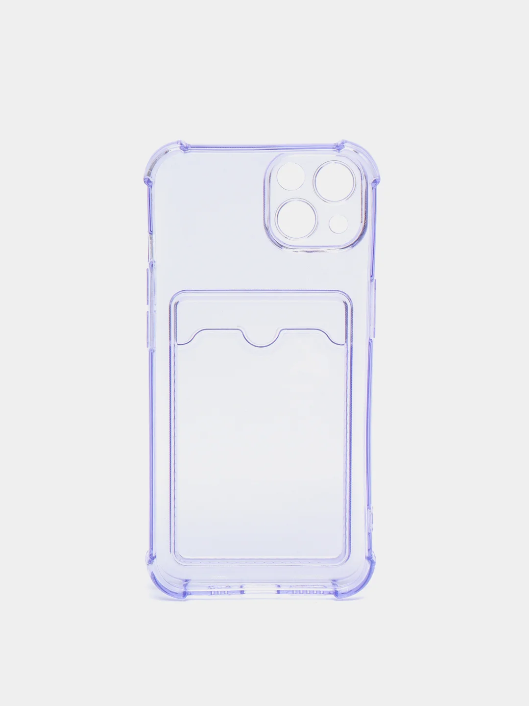 Пурпурный чехол с карманом для пластиковых карт iPhone 7,8,SE,Х,XS,XR,11,12,13 pro/max, силиконовый