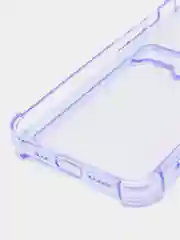 Пурпурный чехол с карманом для пластиковых карт iPhone 7,8,SE,Х,XS,XR,11,12,13 pro/max, силиконовый