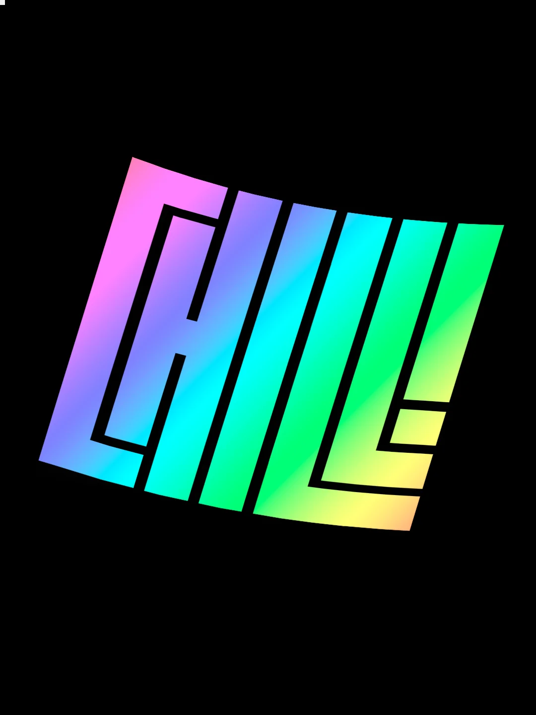 Белый chill "Отдых" - наклейка на ноутбук стикер голографическая наклейка на телефон