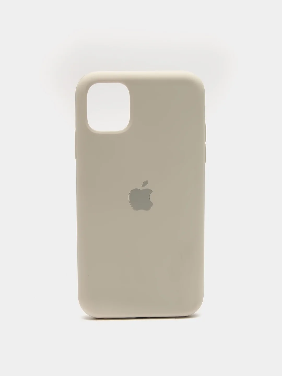 Бежевый чехол Silicone Case для iPhone 11 с закрытым низом