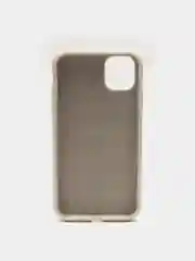 Бежевый чехол Silicone Case для iPhone 11 с закрытым низом