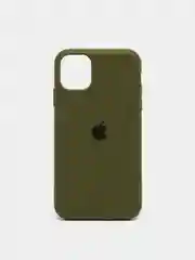 Оливковый чехол Silicone Case для iPhone 11 с закрытым низом