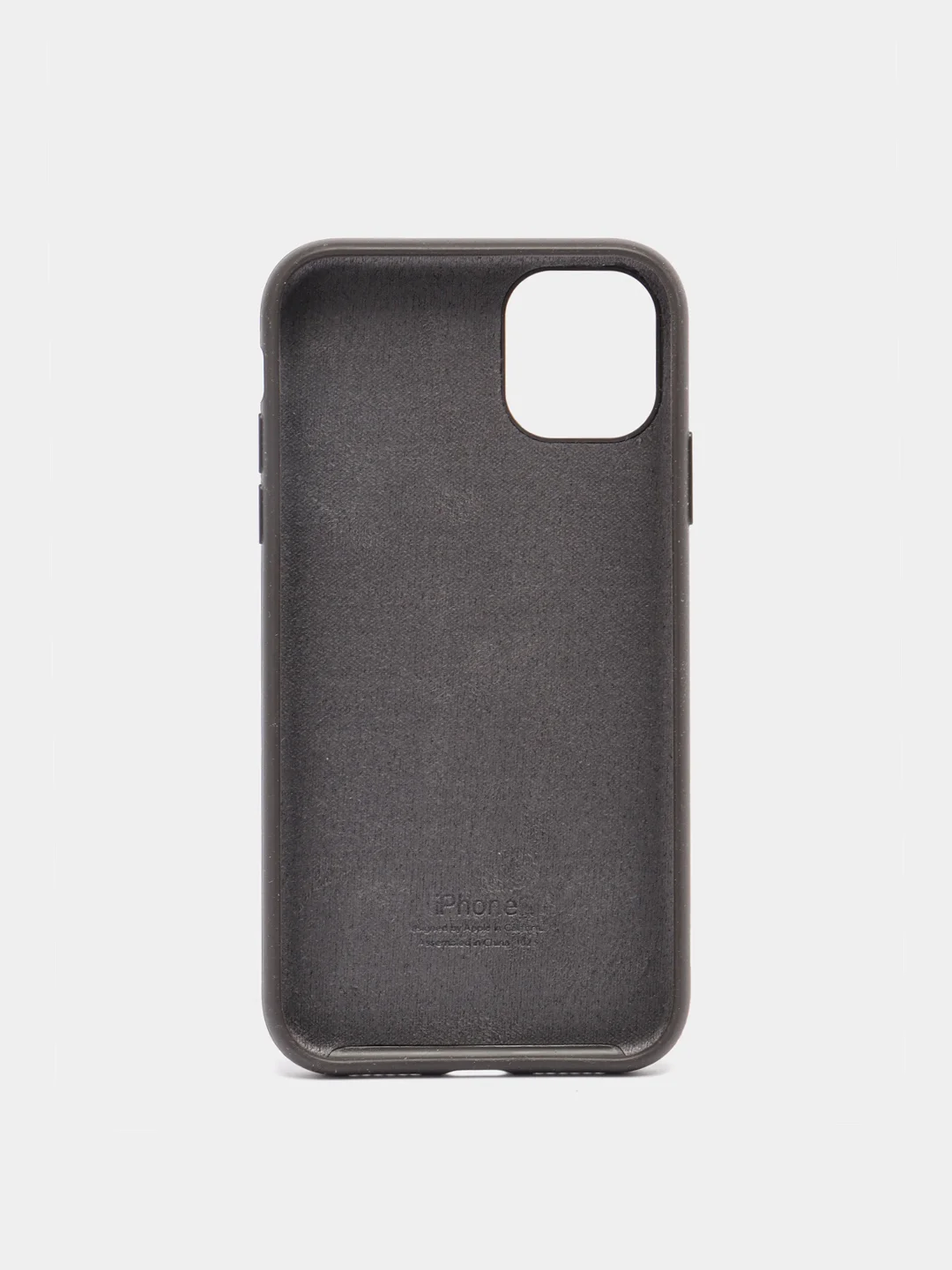 Угольный чехол Silicone Case для iPhone 11 с закрытым низом