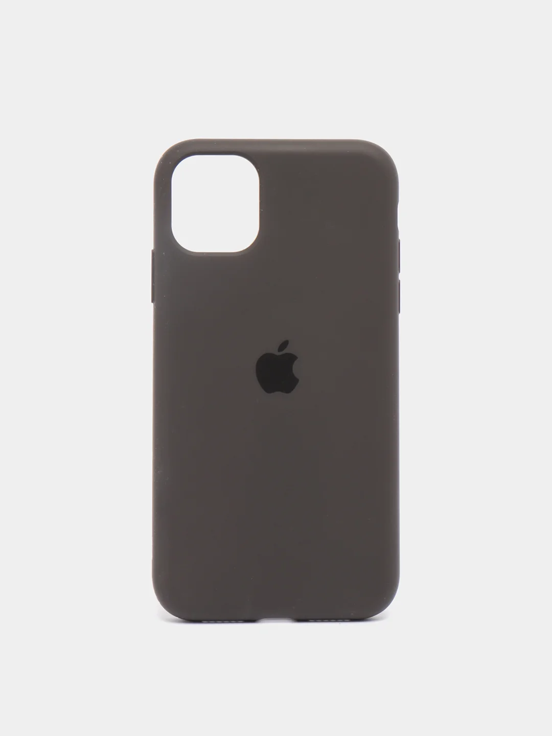 Угольный чехол Silicone Case для iPhone 11 с закрытым низом
