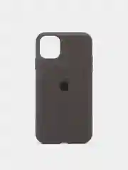 Угольный чехол Silicone Case для iPhone 11 с закрытым низом