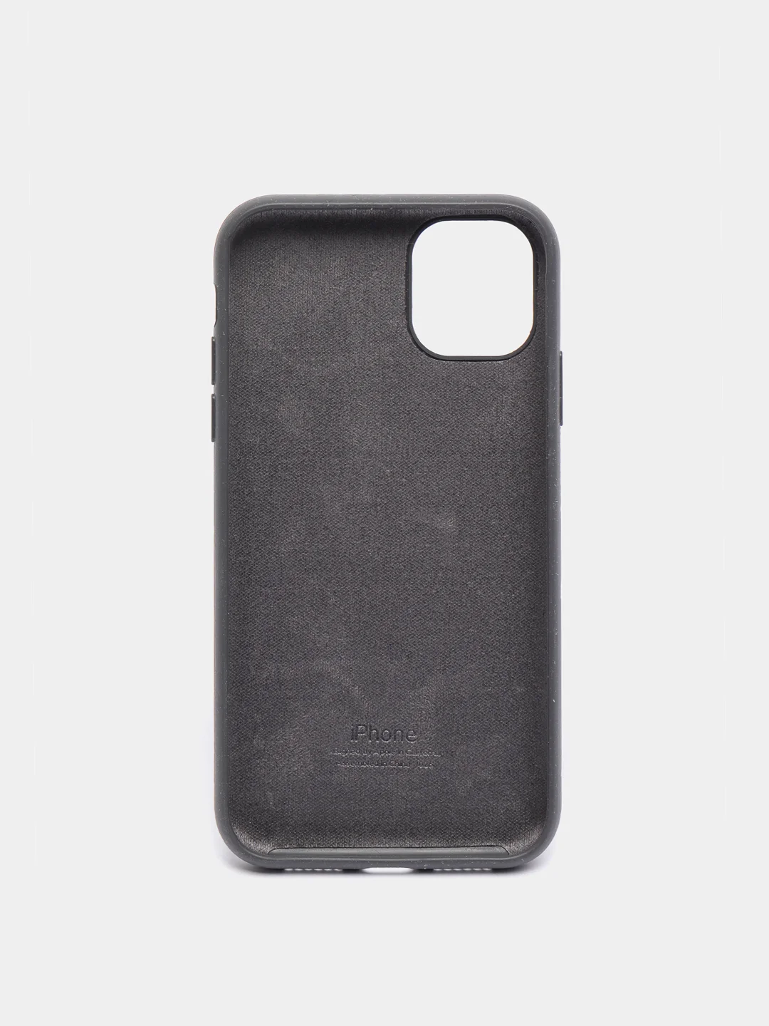 Серый чехол Silicone Case для iPhone 11 с закрытым низом
