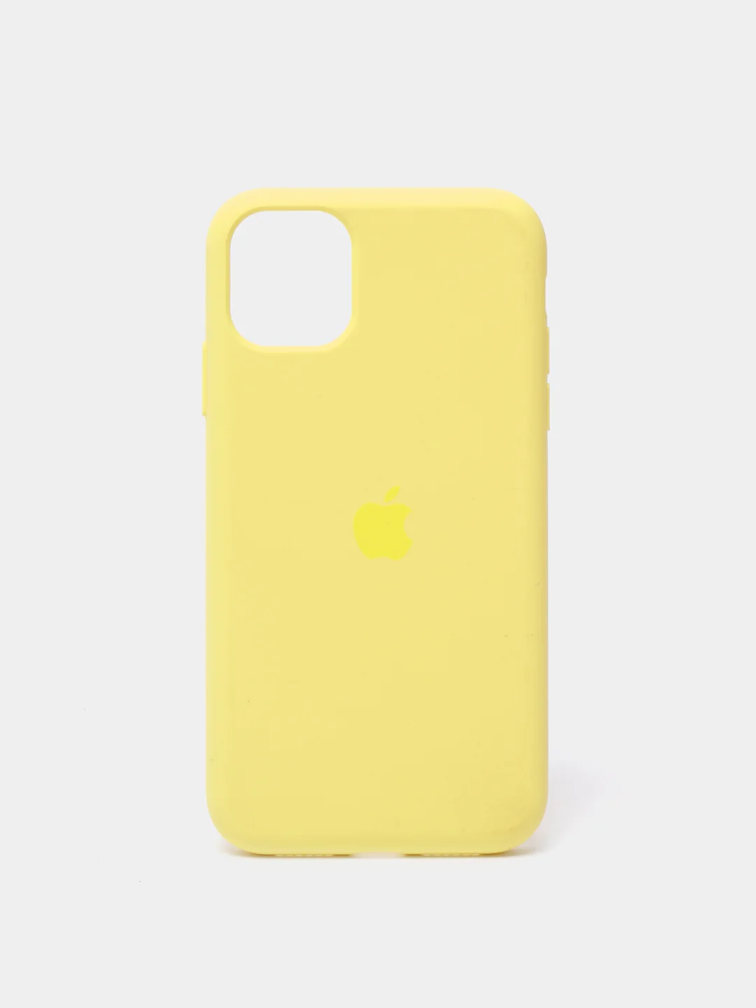 Желтый чехол Silicone Case для iPhone 11 с закрытым низом