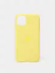 Желтый чехол Silicone Case для iPhone 11 с закрытым низом