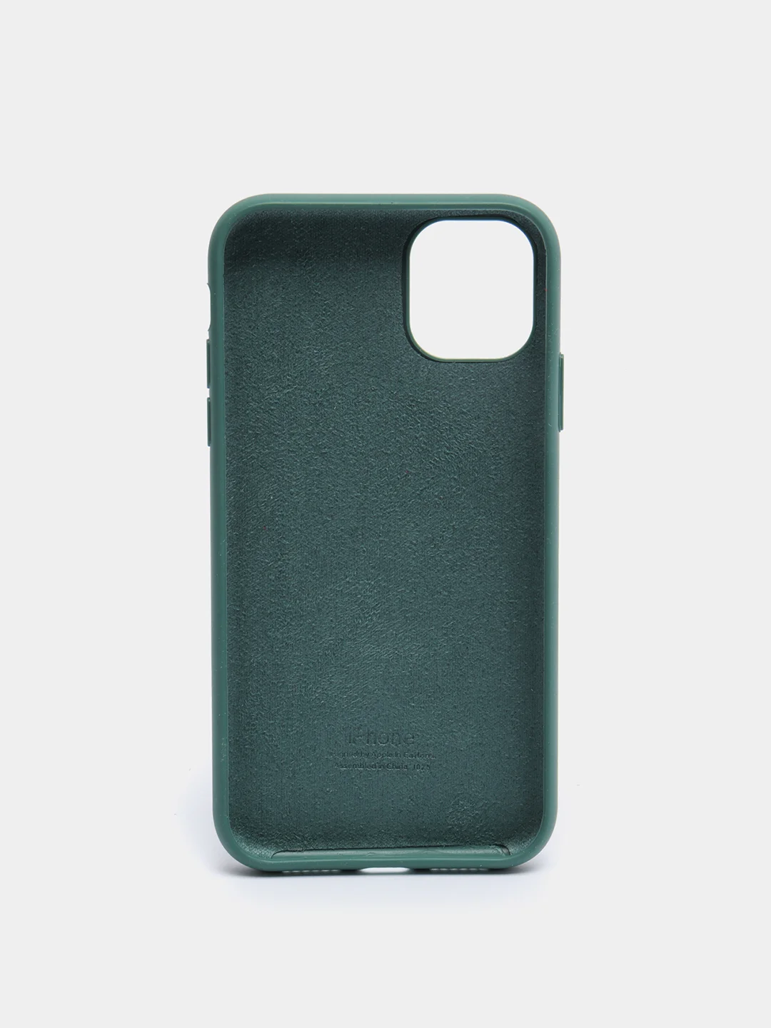 Зеленый чехол Silicone Case для iPhone 11 с закрытым низом