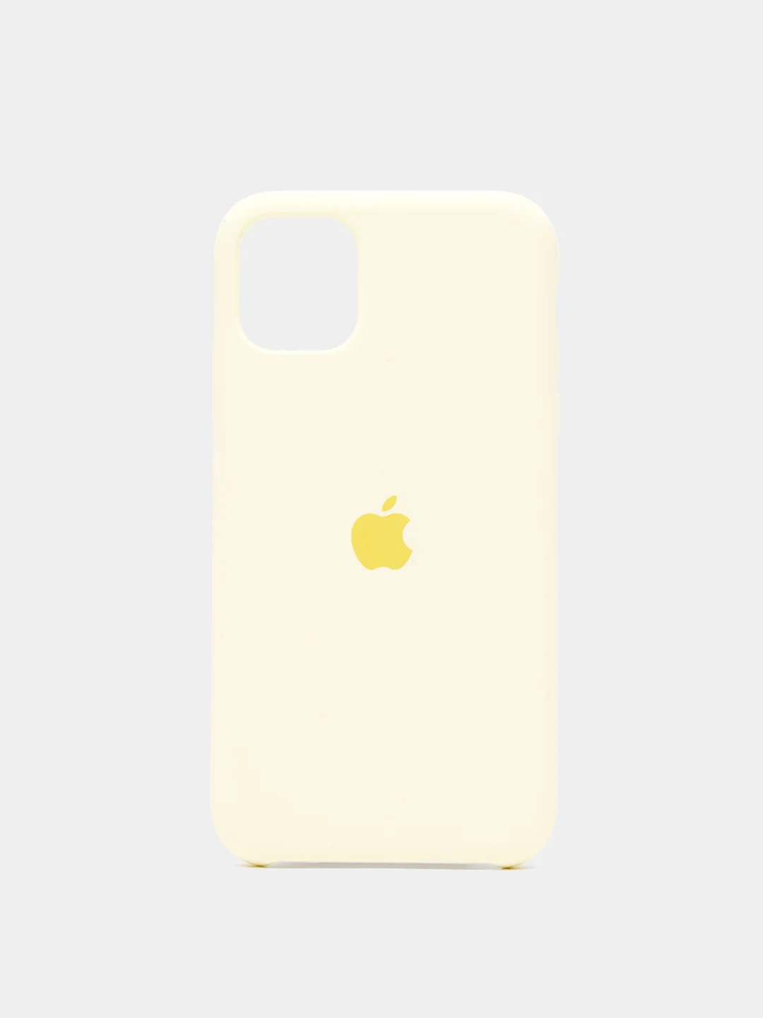 Лимонный чехол Silicone Case для iPhone 11 с закрытым низом
