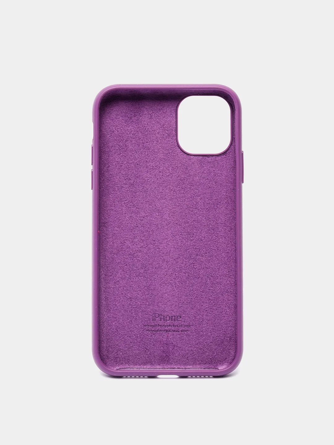 Пурпурный чехол Silicone Case для iPhone 11 с закрытым низом