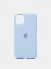 Небесно-голубой чехол Silicone Case для iPhone 11 с закрытым низом