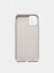Бежевый меланж чехол Silicone Case для iPhone 11 с закрытым низом