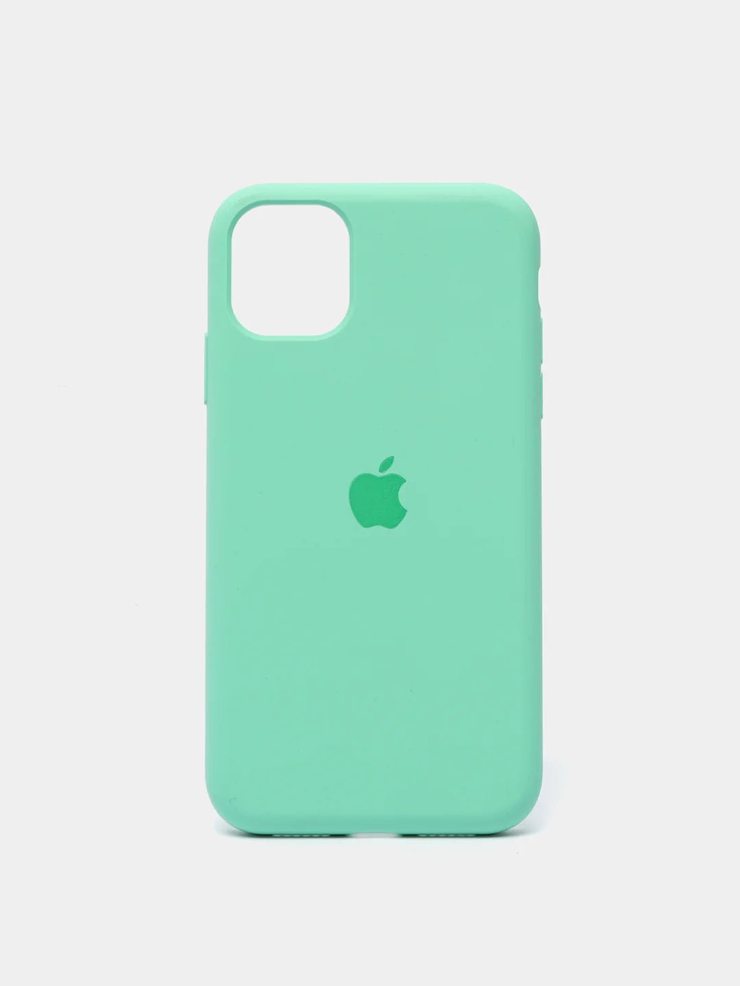 Мятный чехол Silicone Case для iPhone 11 с закрытым низом