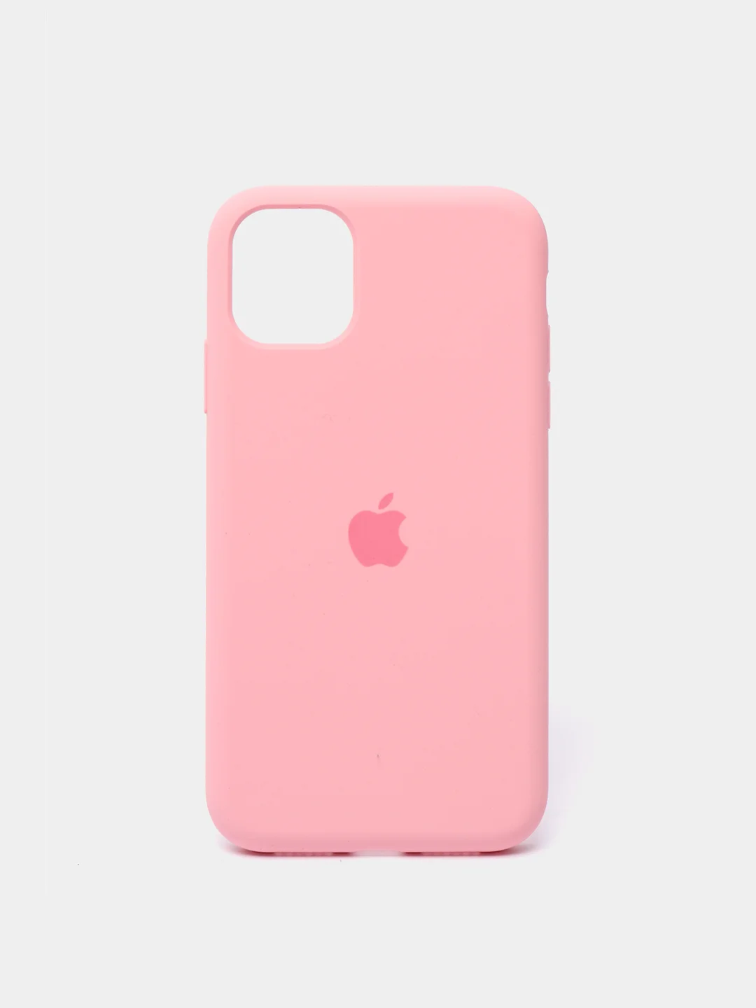 Розовый чехол Silicone Case для iPhone 11 с закрытым низом