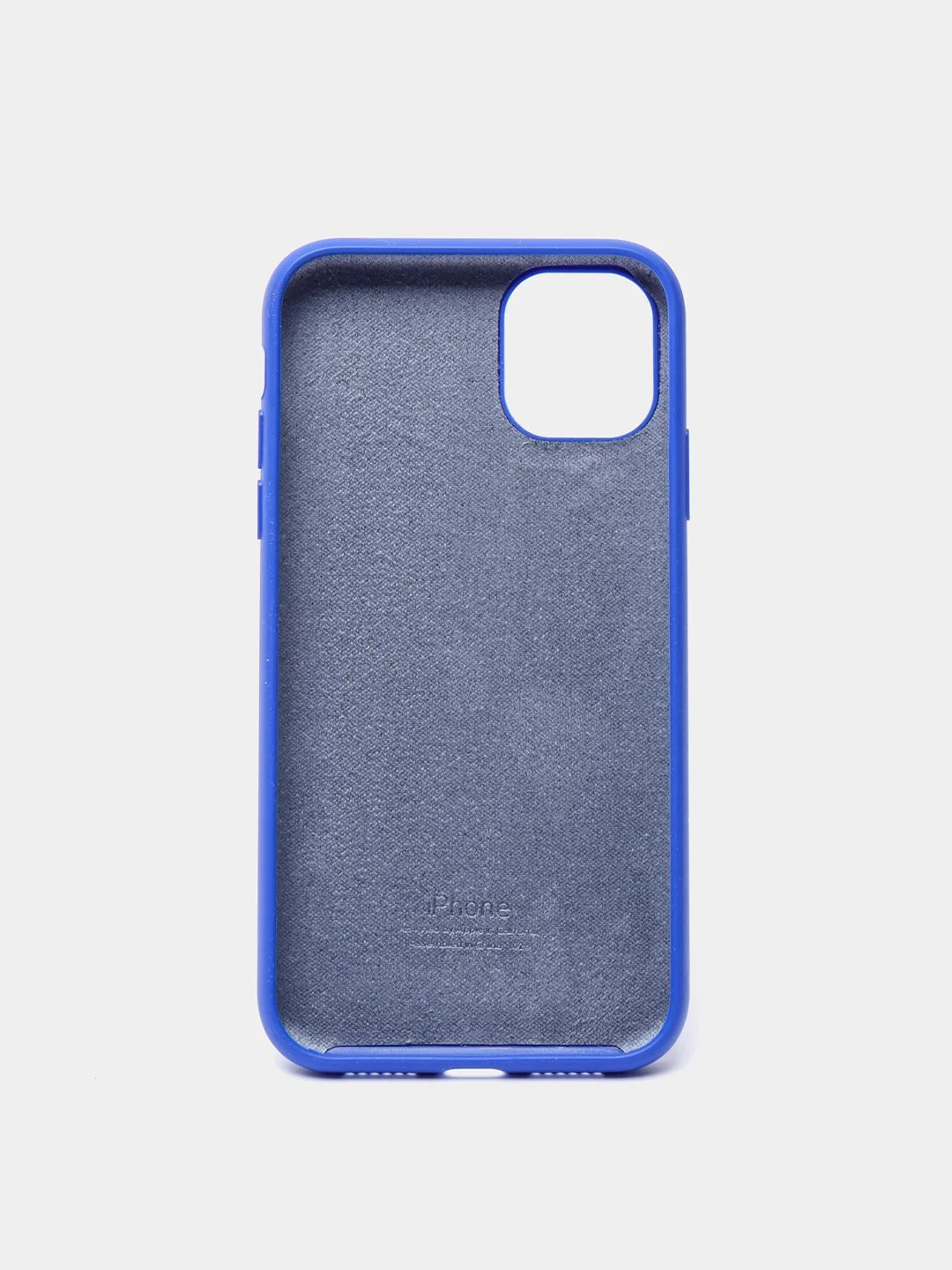 Индиго чехол Silicone Case для iPhone 11 с закрытым низом