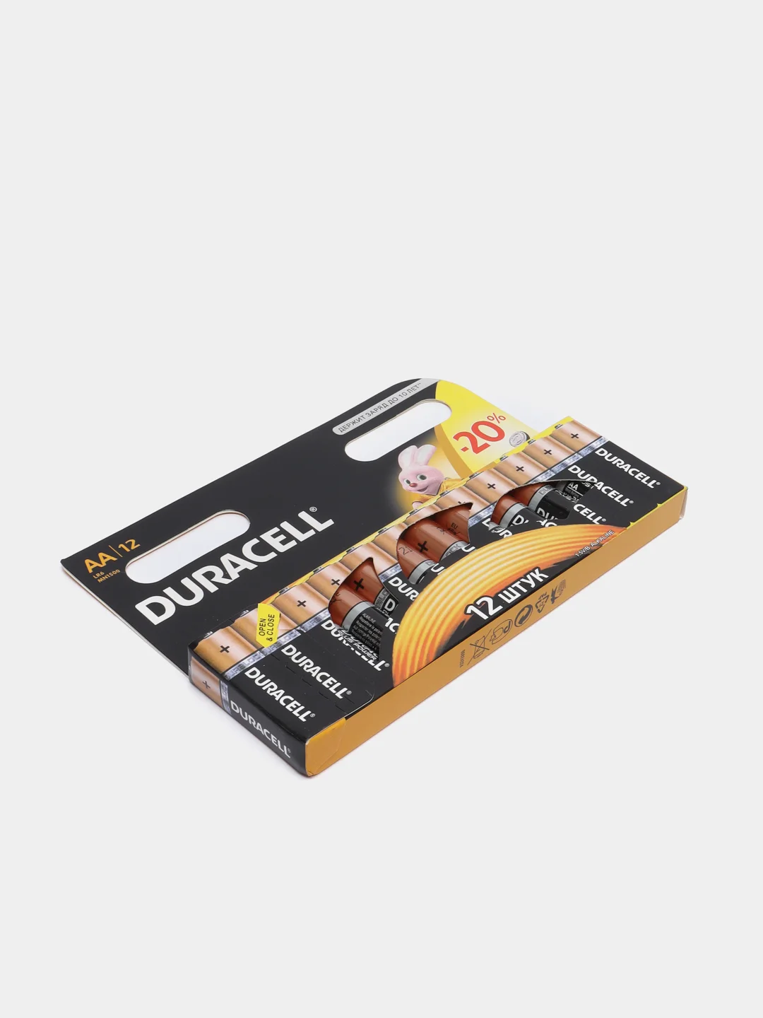 Батарейки пальчиковые AA, 12 штук