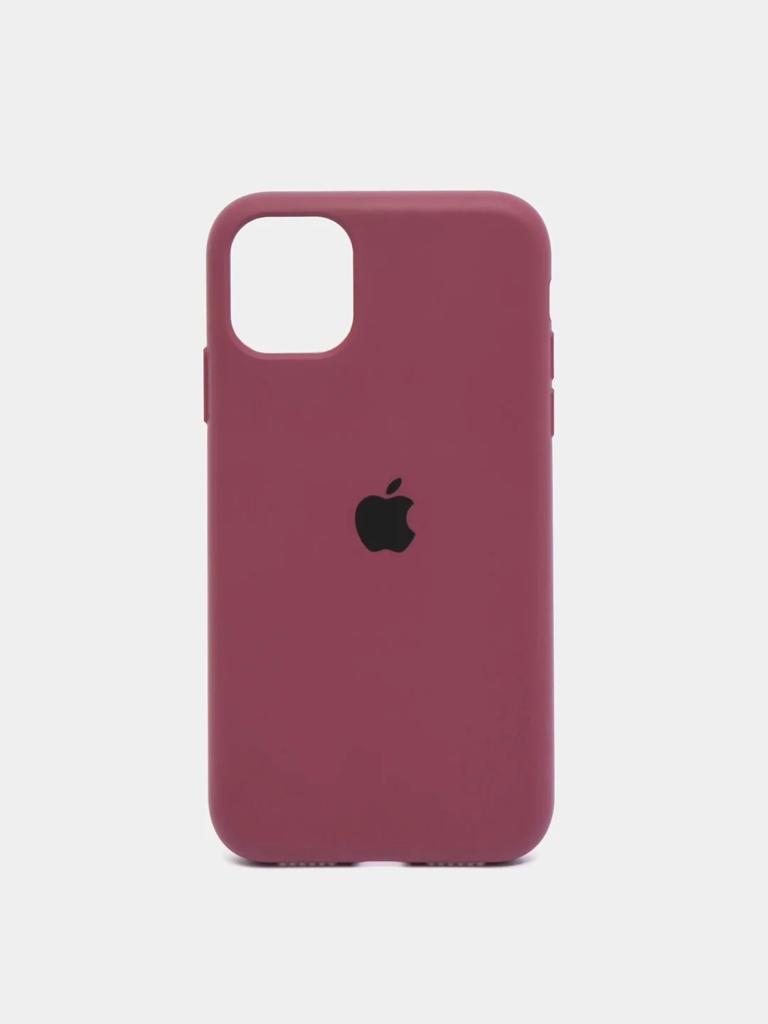 Багровый чехол Silicone Case для iPhone 11 с закрытым низом
