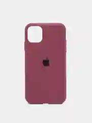 Багровый чехол Silicone Case для iPhone 11 с закрытым низом