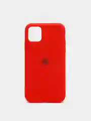Красный чехол Silicone Case для iPhone 11 с закрытым низом