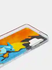 Желтый чехол Samsung Galaxy A32, Самсунг Галакси А32 твердый, прозрачный, с рисунком