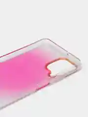 Розовый чехол прозрачный с рисунком Samsung Galaxy A22 4G, M22, M32, Самсунг Галакси А22, М22, М32