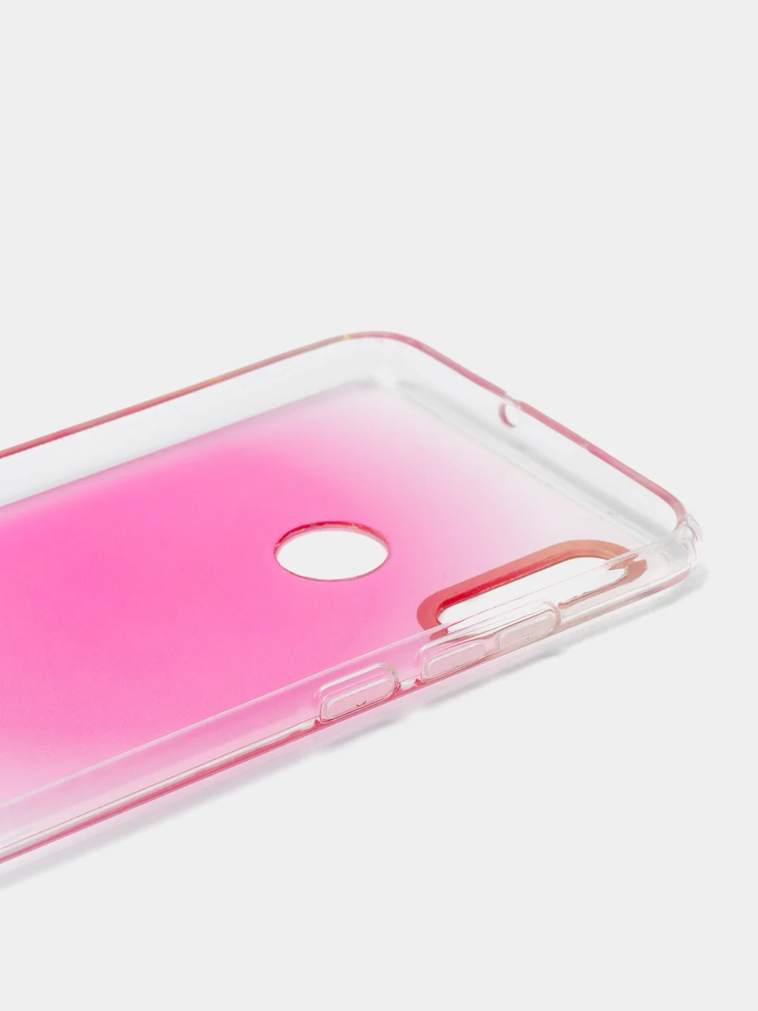 Розовый чехол Huawei P Smart 2019 / Honor 10 Lite, Хонор 10 Лайт, твердый, прозрачный, с рисунком