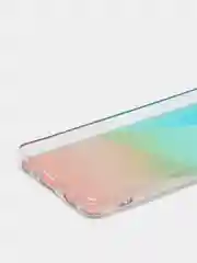 Бирюзовый чехол Samsung Galaxy A32, Самсунг Галакси А32 твердый, прозрачный, с рисунком