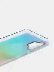 Бирюзовый чехол Samsung Galaxy A32, Самсунг Галакси А32 твердый, прозрачный, с рисунком