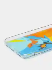 Желтый чехол Huawei P Smart 2019 / Honor 10 Lite, Хонор 10 Лайт, твердый, прозрачный, с рисунком