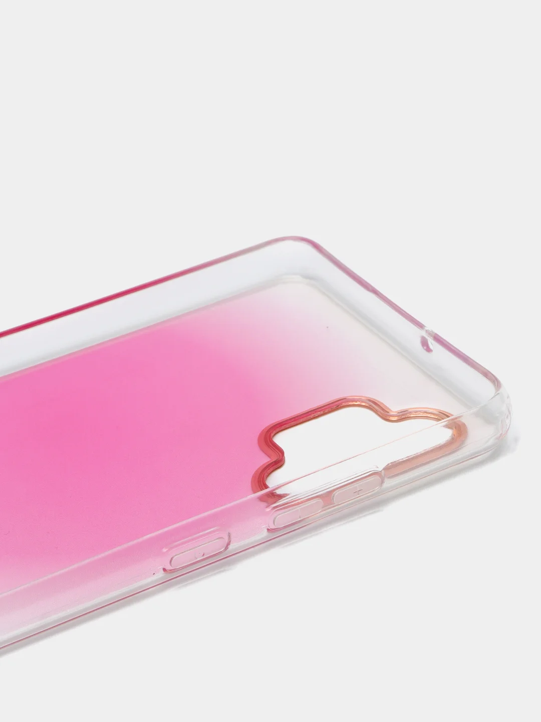 Розовый чехол Samsung Galaxy A32, Самсунг Галакси А32 твердый, прозрачный, с рисунком