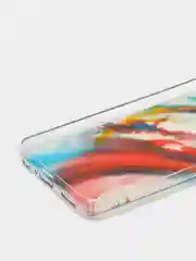 Красный чехол Huawei P Smart 2019 / Honor 10 Lite, Хонор 10 Лайт, твердый, прозрачный, с рисунком