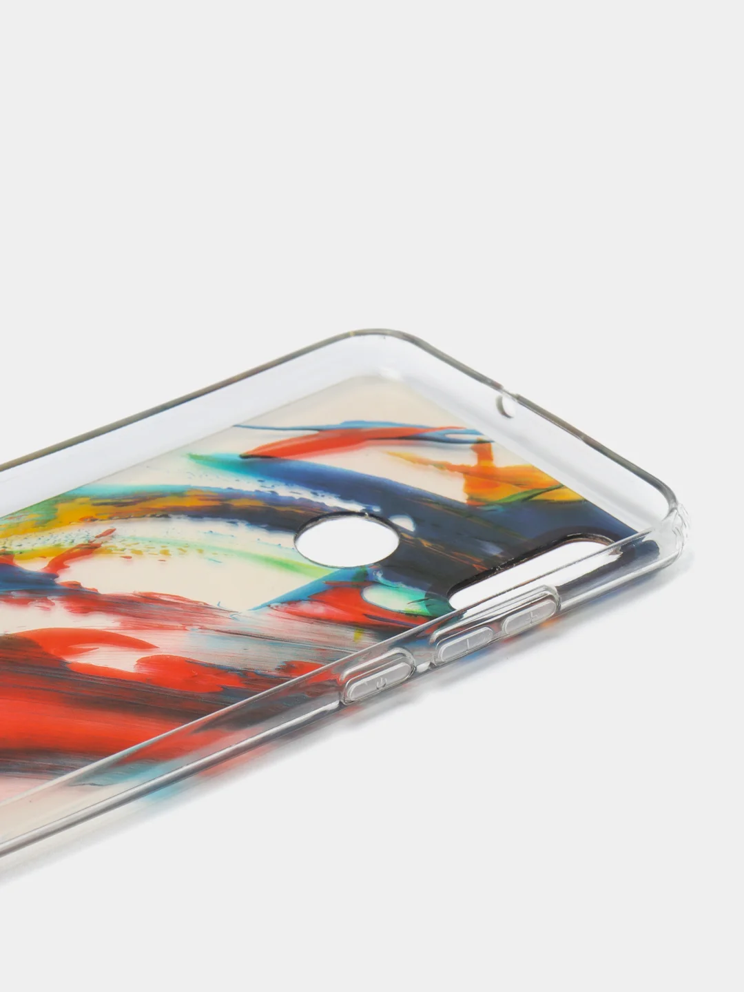 Красный чехол Huawei P Smart 2019 / Honor 10 Lite, Хонор 10 Лайт, твердый, прозрачный, с рисунком