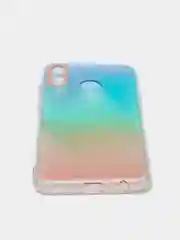 Бирюзовый чехол Huawei P Smart 2019 / Honor 10 Lite, Хонор 10 Лайт, твердый, прозрачный, с рисунком