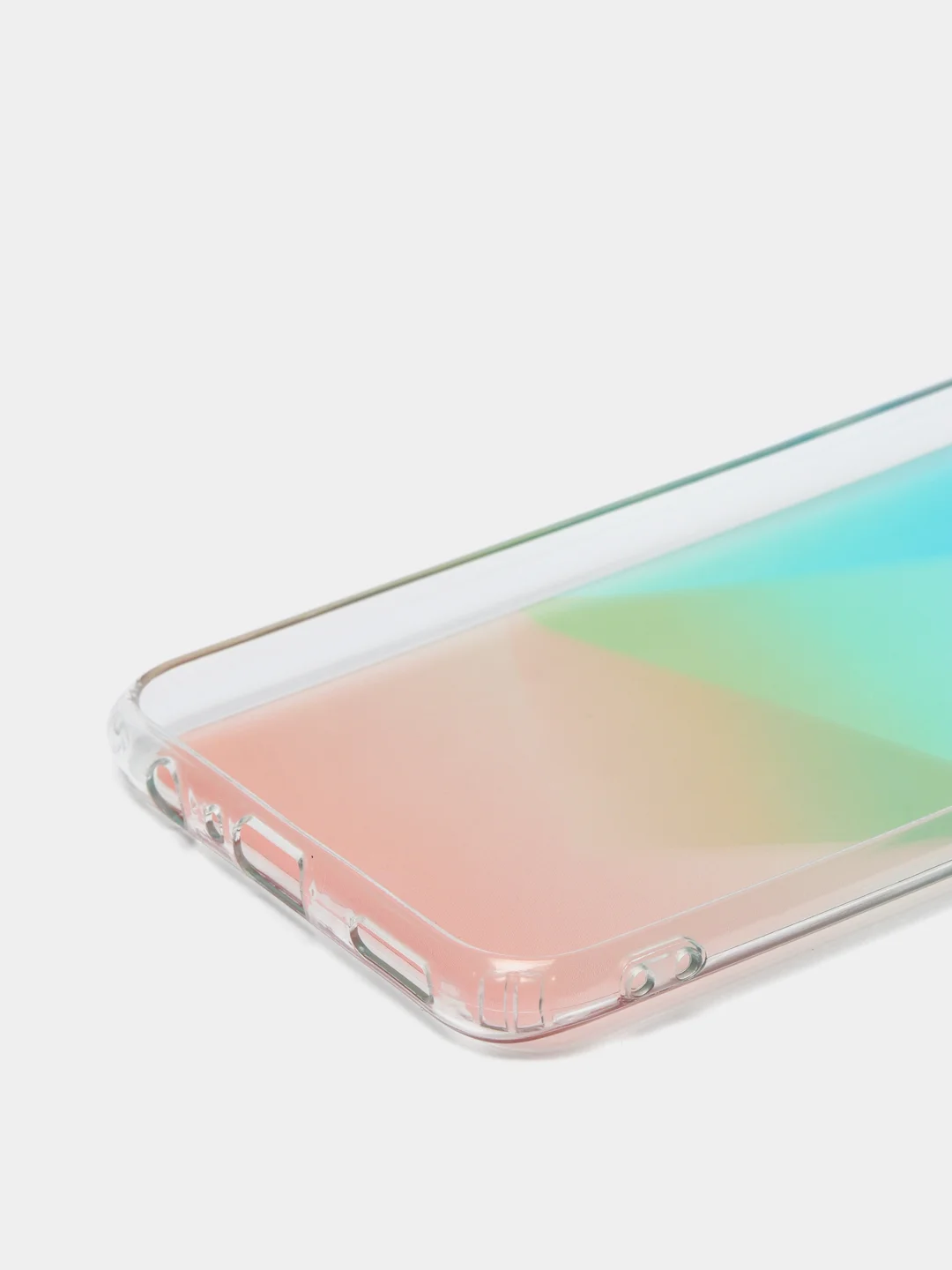 Бирюзовый чехол Huawei P Smart 2019 / Honor 10 Lite, Хонор 10 Лайт, твердый, прозрачный, с рисунком