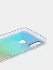 Бирюзовый чехол Huawei P Smart 2019 / Honor 10 Lite, Хонор 10 Лайт, твердый, прозрачный, с рисунком