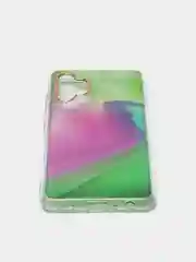 Пурпурный чехол Samsung Galaxy A32, Самсунг Галакси А32 твердый, прозрачный, с рисунком