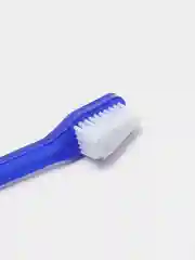 Синий зубная щетка для собак для зубной пасты, двусторонняя