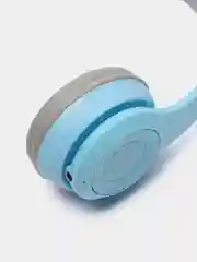 Светло-синий беспроводные стерео наушники с микрофоном "Кошачьи Ушки"