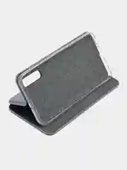 Серебряный чехол-книжка Samsung Galaxy A70 (Самсуннг Галакси А70)
